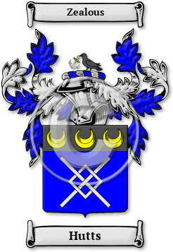 Hutts Family Crest Download (jpg) Legacy Series - 150 DPI