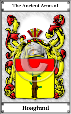 Hoaglund Family Crest Download (JPG)  Book Plated - 150 DPI