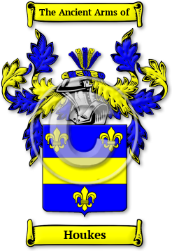 Houkes Family Crest Download (jpg) Legacy Series - 150 DPI