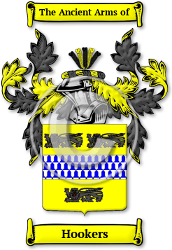 Hookers Family Crest Download (jpg) Legacy Series - 150 DPI