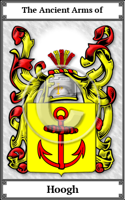 Hoogh Family Crest Download (JPG)  Book Plated - 150 DPI