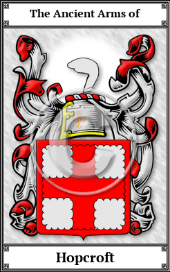 Hopcroft Family Crest Download (JPG)  Book Plated - 150 DPI