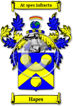 Hapes Family Crest Download (jpg) Legacy Series - 150 DPI