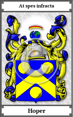 Hoper Family Crest Download (JPG)  Book Plated - 150 DPI