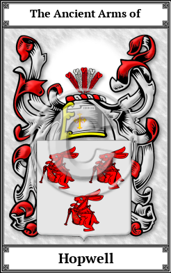 Hopwell Family Crest Download (JPG)  Book Plated - 150 DPI