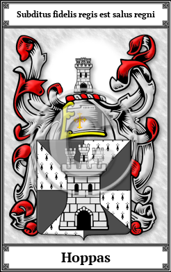 Hoppas Family Crest Download (JPG)  Book Plated - 150 DPI