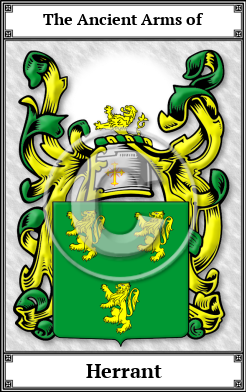 Herrant Family Crest Download (JPG)  Book Plated - 150 DPI
