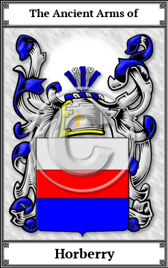 Horberry Family Crest Download (JPG) Book Plated - 600 DPI