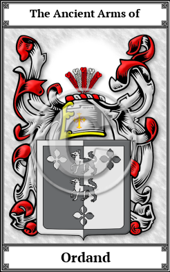 Ordand Family Crest Download (JPG)  Book Plated - 150 DPI