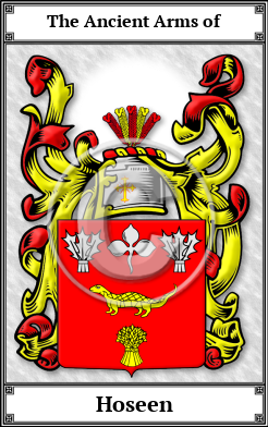 Hoseen Family Crest Download (JPG)  Book Plated - 150 DPI