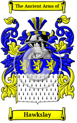 Hawkslay Family Crest Download (JPG) Heritage Series - 300 DPI