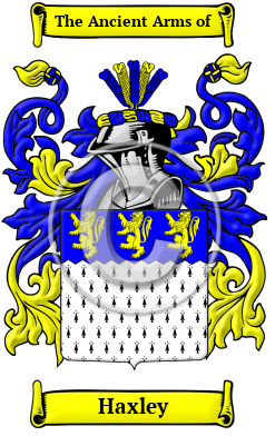Haxley Family Crest/Coat of Arms