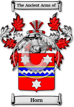 Horn Family Crest Download (jpg) Legacy Series - 150 DPI