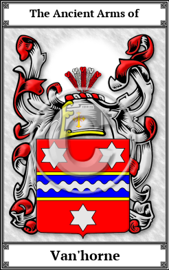 Van'horne Family Crest Download (JPG)  Book Plated - 150 DPI