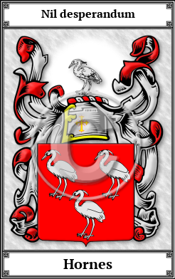 Hornes Family Crest Download (JPG)  Book Plated - 150 DPI