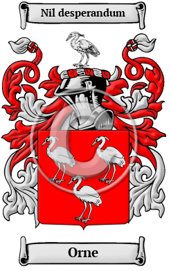 Orne Family Crest Download (JPG) Heritage Series - 600 DPI