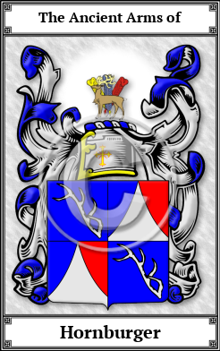 Hornburger Family Crest Download (JPG)  Book Plated - 150 DPI