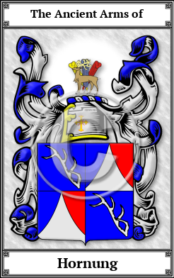 Hornung Family Crest Download (JPG) Book Plated - 600 DPI