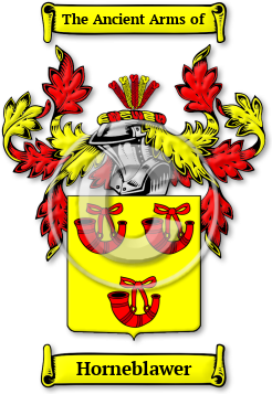 Horneblawer Family Crest Download (JPG) Legacy Series - 600 DPI