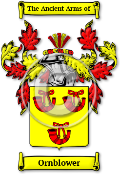 Ornblower Family Crest Download (jpg) Legacy Series - 150 DPI