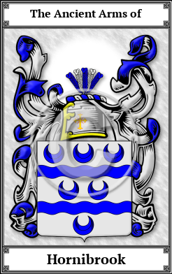 Hornibrook Family Crest Download (JPG) Book Plated - 600 DPI