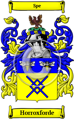 Horroxforde Family Crest/Coat of Arms