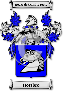 Horsbro Family Crest Download (jpg) Legacy Series - 150 DPI