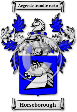 Horseborough Family Crest Download (jpg) Legacy Series - 150 DPI