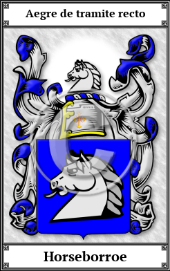 Horseborroe Family Crest Download (JPG)  Book Plated - 150 DPI