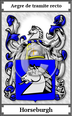 Horseburgh Family Crest Download (JPG) Book Plated - 600 DPI