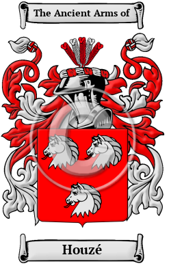 Houzé Family Crest Download (JPG) Heritage Series - 300 DPI