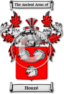 Houzé Family Crest Download (JPG) Legacy Series - 600 DPI