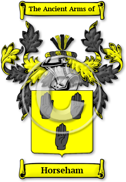 Horseham Family Crest Download (jpg) Legacy Series - 150 DPI