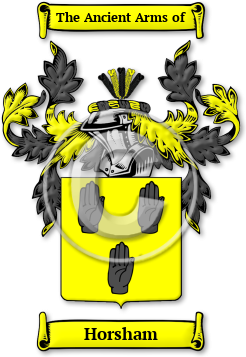 Horsham Family Crest Download (jpg) Legacy Series - 150 DPI