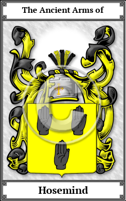 Hosemind Family Crest Download (JPG)  Book Plated - 150 DPI