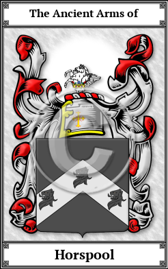 Horspool Family Crest Download (JPG)  Book Plated - 150 DPI