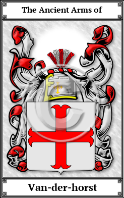 Van-der-horst Family Crest Download (JPG)  Book Plated - 150 DPI