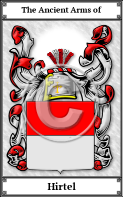 Hirtel Family Crest Download (JPG)  Book Plated - 150 DPI