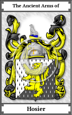 Hosier Family Crest Download (JPG) Book Plated - 300 DPI