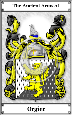 Orgier Family Crest Download (JPG)  Book Plated - 150 DPI