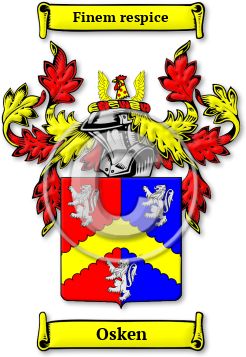 Osken Family Crest Download (JPG) Legacy Series - 600 DPI