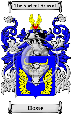 Hoste Family Crest Download (JPG) Heritage Series - 600 DPI
