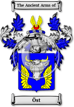 Öst Family Crest Download (jpg) Legacy Series - 150 DPI