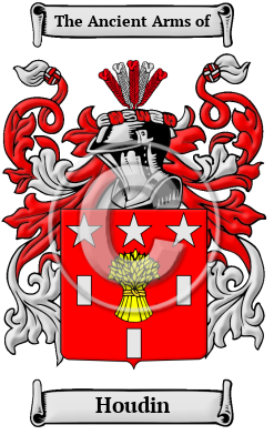 Houdin Family Crest Download (JPG) Heritage Series - 600 DPI