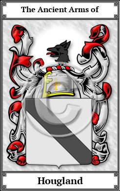 Hougland Family Crest Download (JPG)  Book Plated - 150 DPI