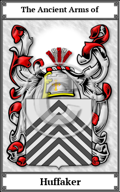 Huffaker Family Crest Download (JPG) Book Plated - 600 DPI