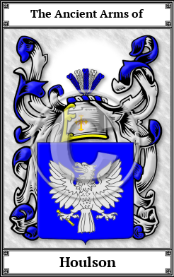Houlson Family Crest Download (JPG) Book Plated - 600 DPI