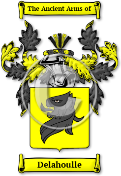 Delahoulle Family Crest Download (jpg) Legacy Series - 150 DPI