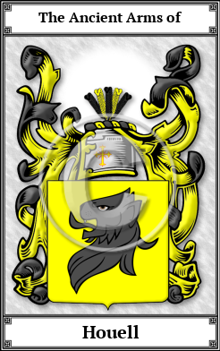 Houell Family Crest Download (JPG)  Book Plated - 150 DPI