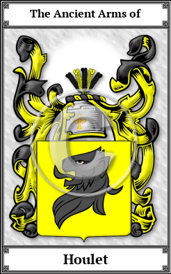 Houlet Family Crest Download (JPG)  Book Plated - 150 DPI